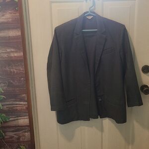 Ladies Censoring Large lightweight, unlined, Grey Suit Jacket